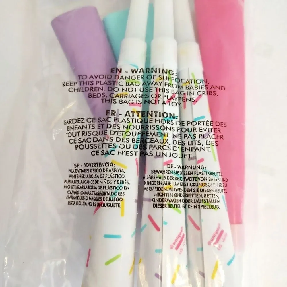 321 Party Favors 6 Horns Pastel Colors 11